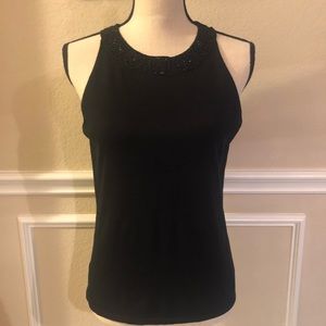 Ann Taylor Black Sleeveless Sweater